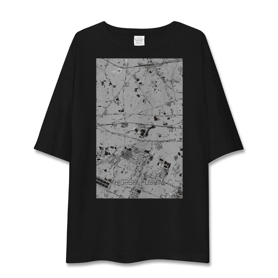 【東伏見(東京都)】地図柄ビッグシルエットTシャツ