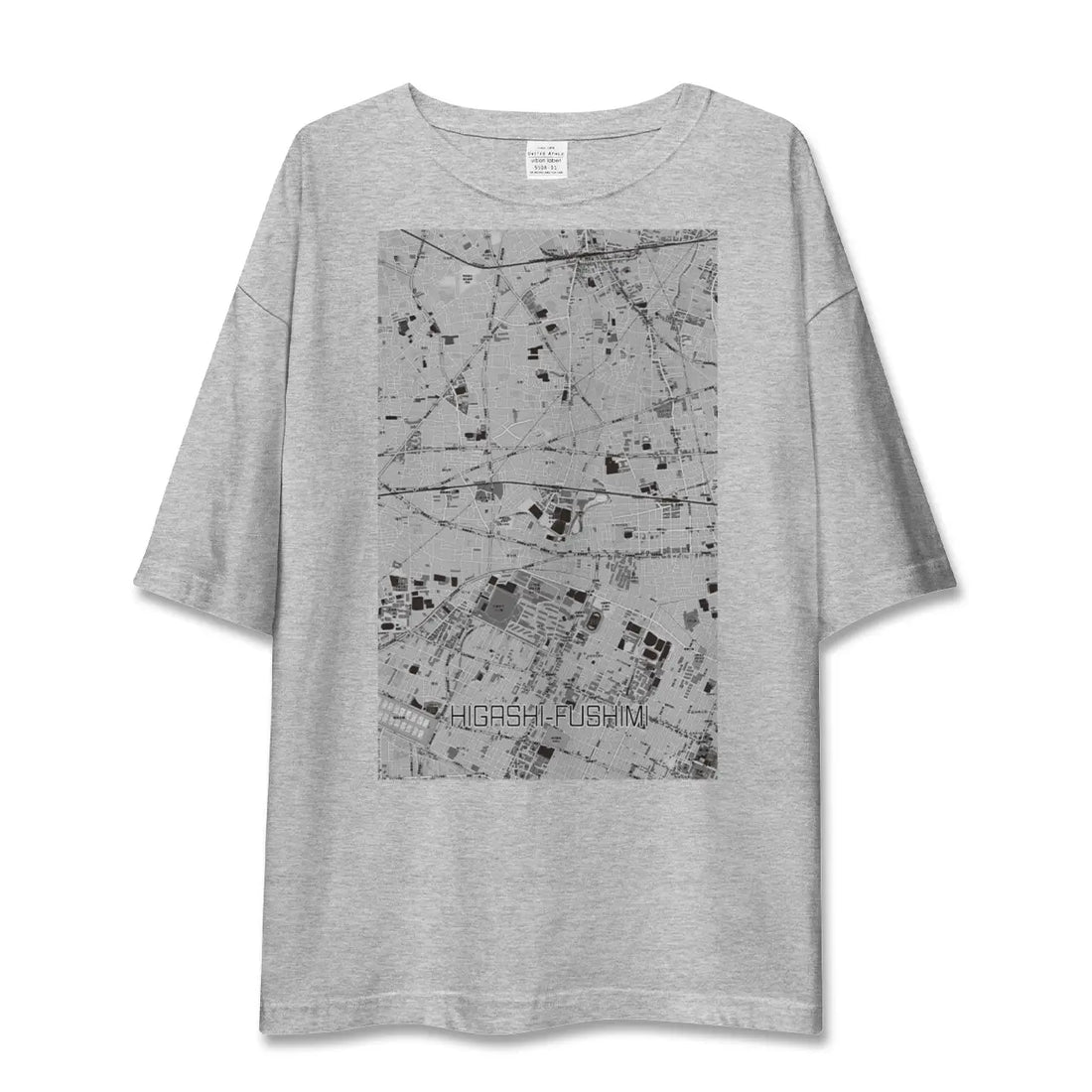【東伏見(東京都)】地図柄ビッグシルエットTシャツ