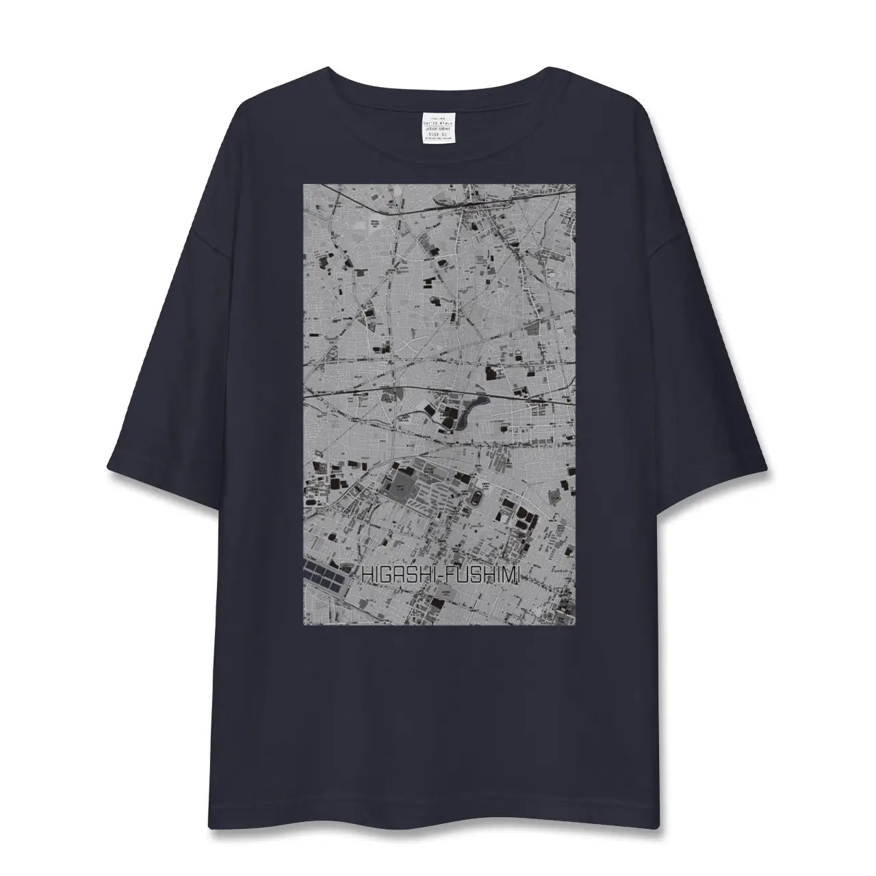 【東伏見（東京都）】地図柄ビッグシルエットTシャツ