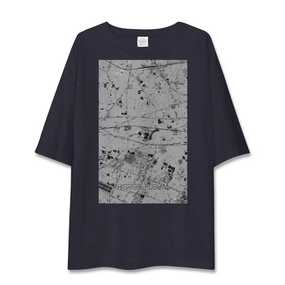 【東伏見（東京都）】地図柄ビッグシルエットTシャツ