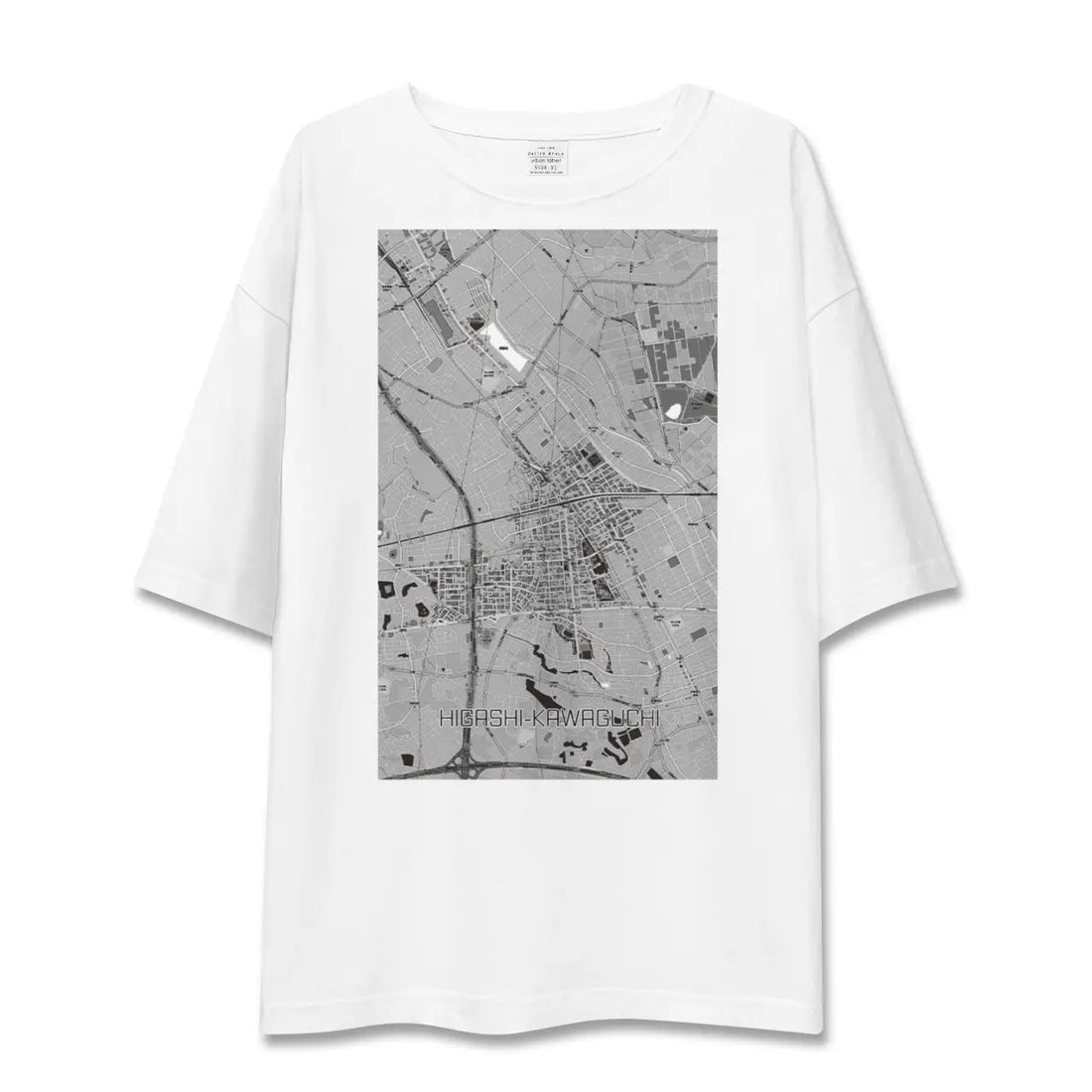 【東川口（埼玉県）】地図柄ビッグシルエットTシャツ