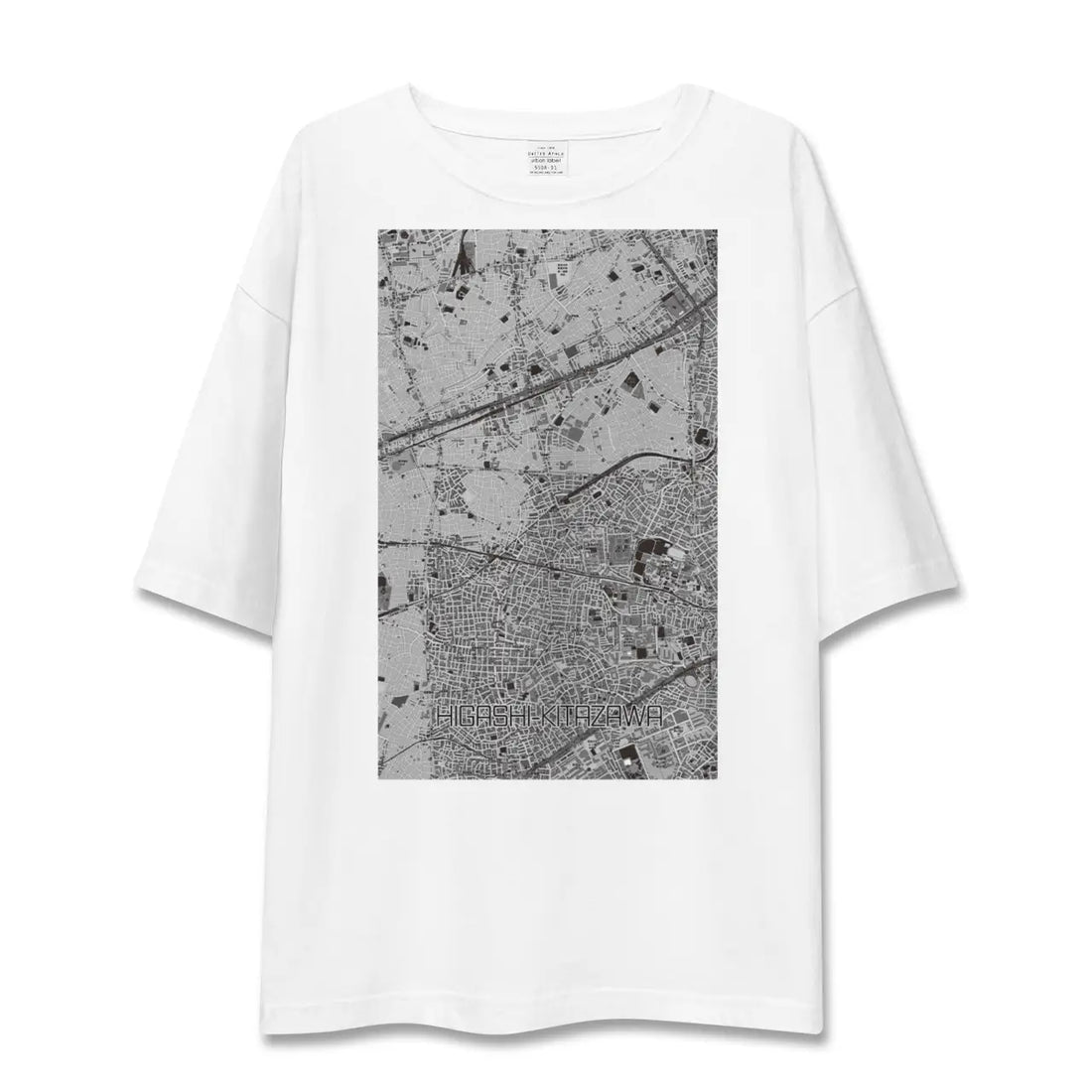 【東北沢（東京都）】地図柄ビッグシルエットTシャツ