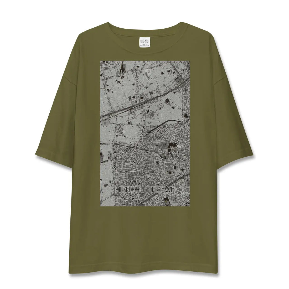 【東北沢(東京都)】地図柄ビッグシルエットTシャツ