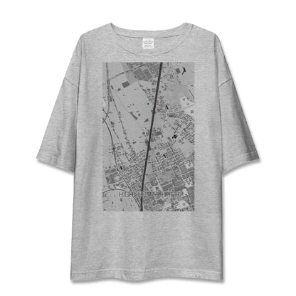 【東宮原（埼玉県）】地図柄ビッグシルエットTシャツ