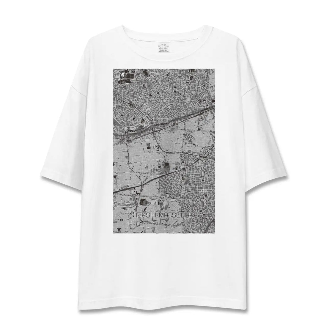 【東松原(東京都)】地図柄ビッグシルエットTシャツ