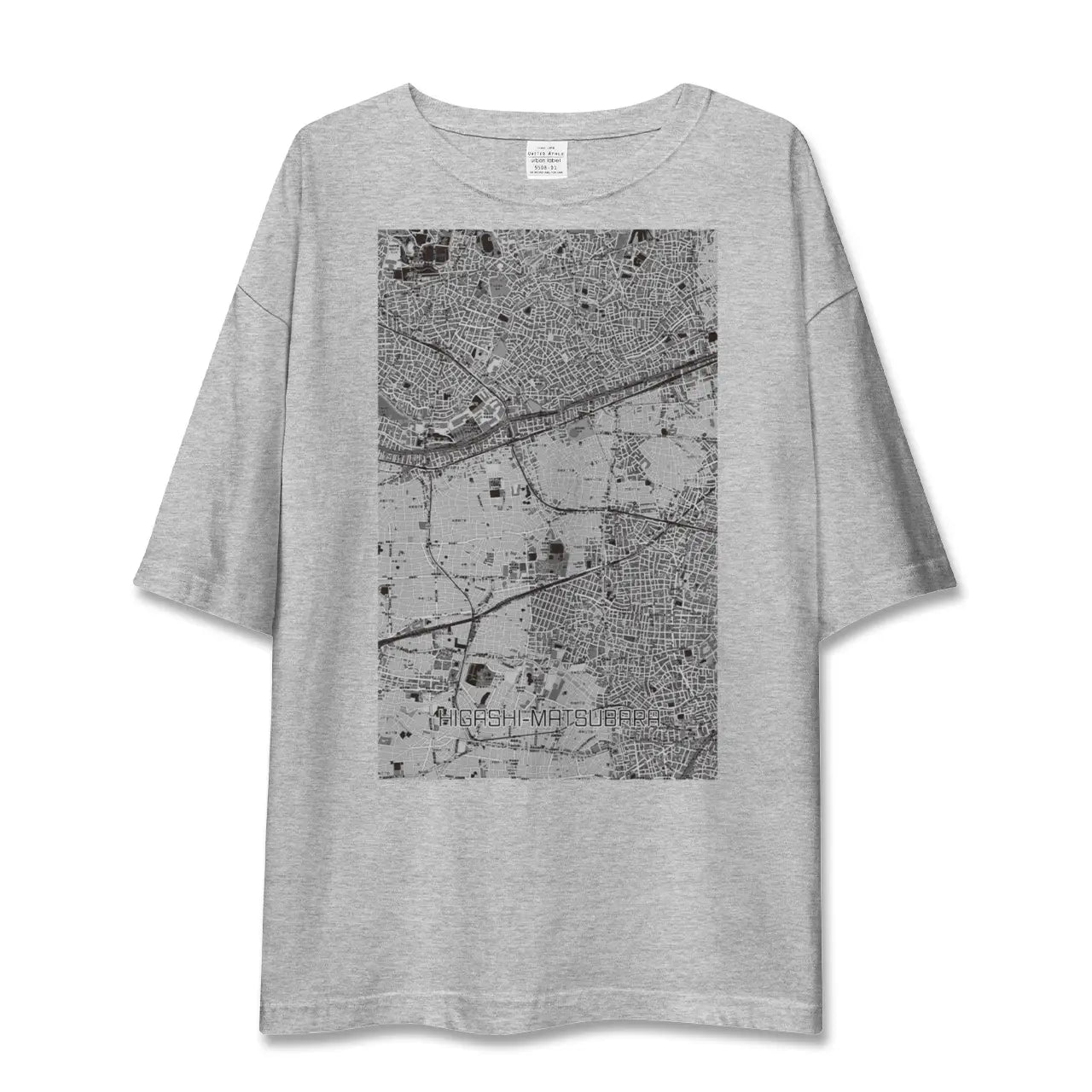 【東松原（東京都）】地図柄ビッグシルエットTシャツ