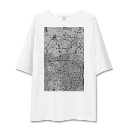【東中野2（東京都）】地図柄ビッグシルエットTシャツ