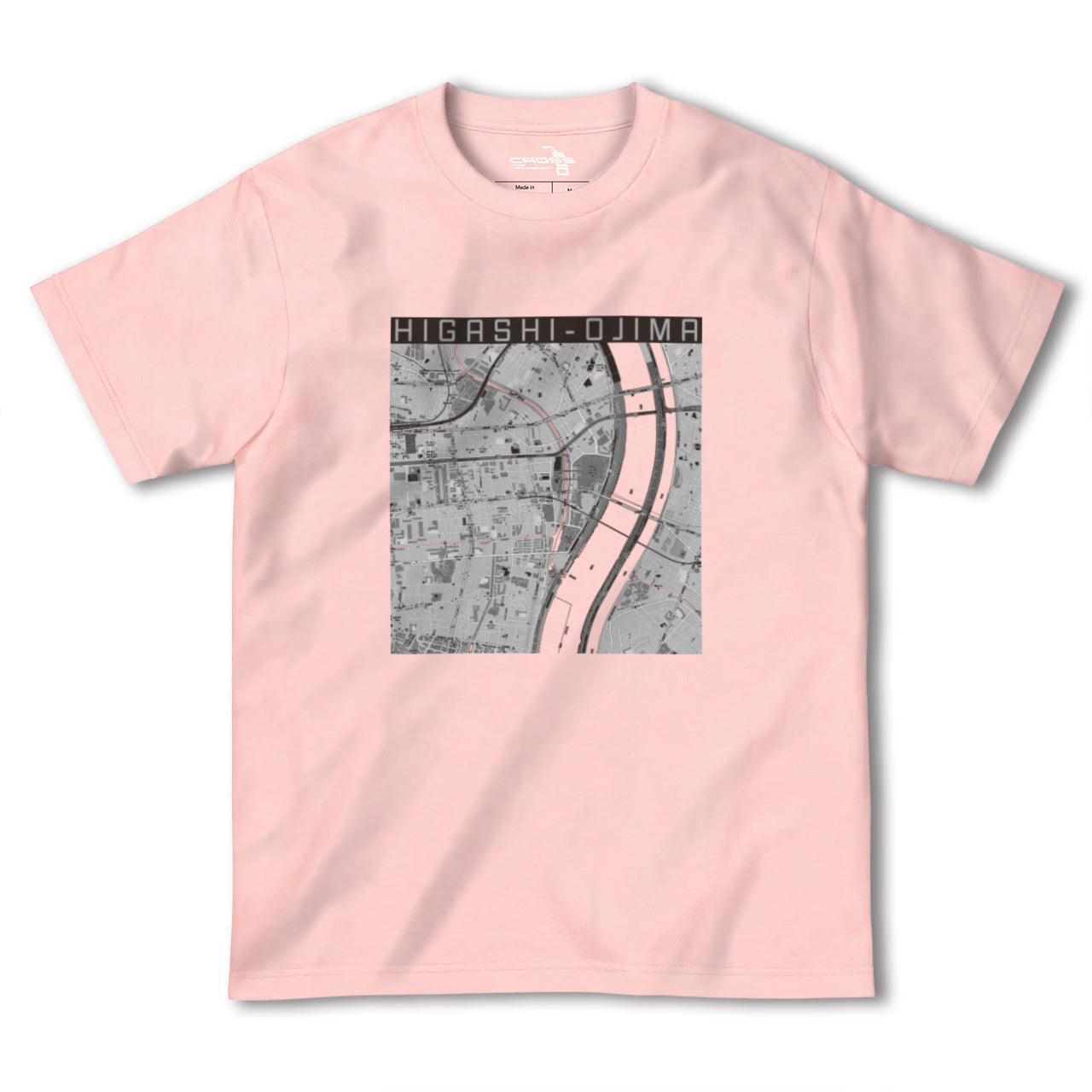【東大島（東京都）】地図柄ヘビーウェイトTシャツ
