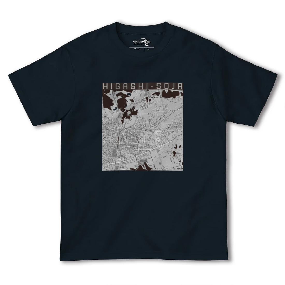【東総社(岡山県)】地図柄ヘビーウェイトTシャツ