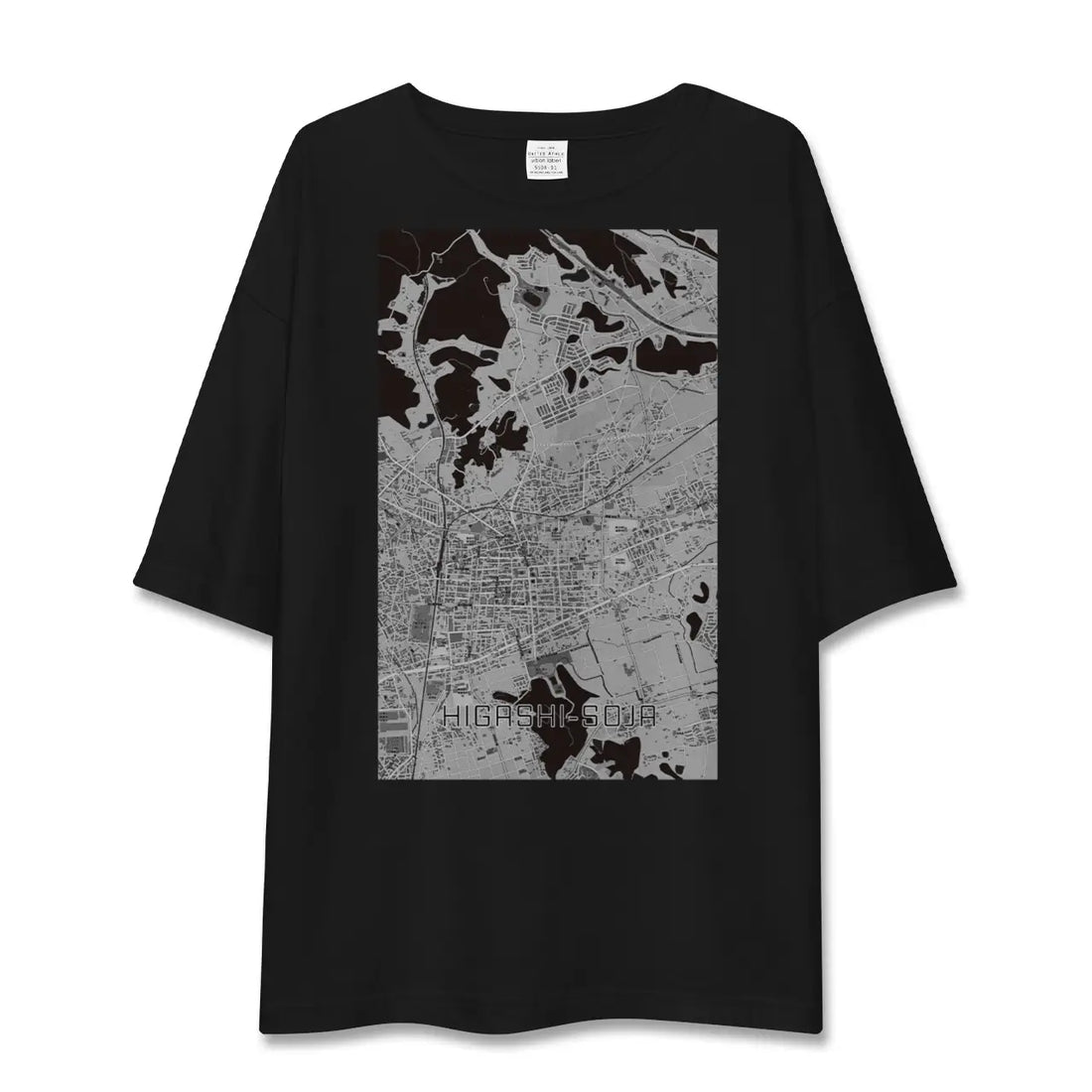 【東総社(岡山県)】地図柄ビッグシルエットTシャツ