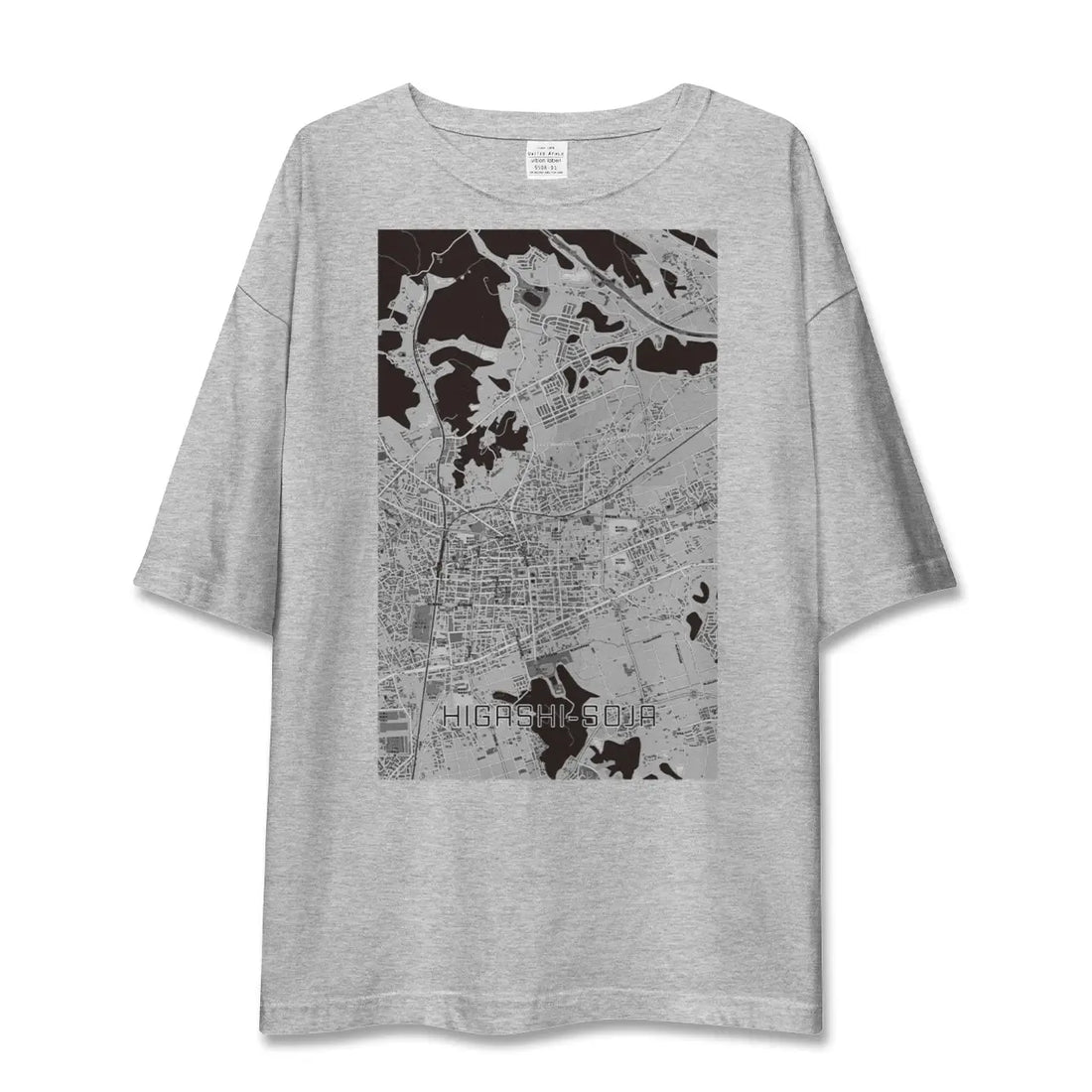 【東総社（岡山県）】地図柄ビッグシルエットTシャツ