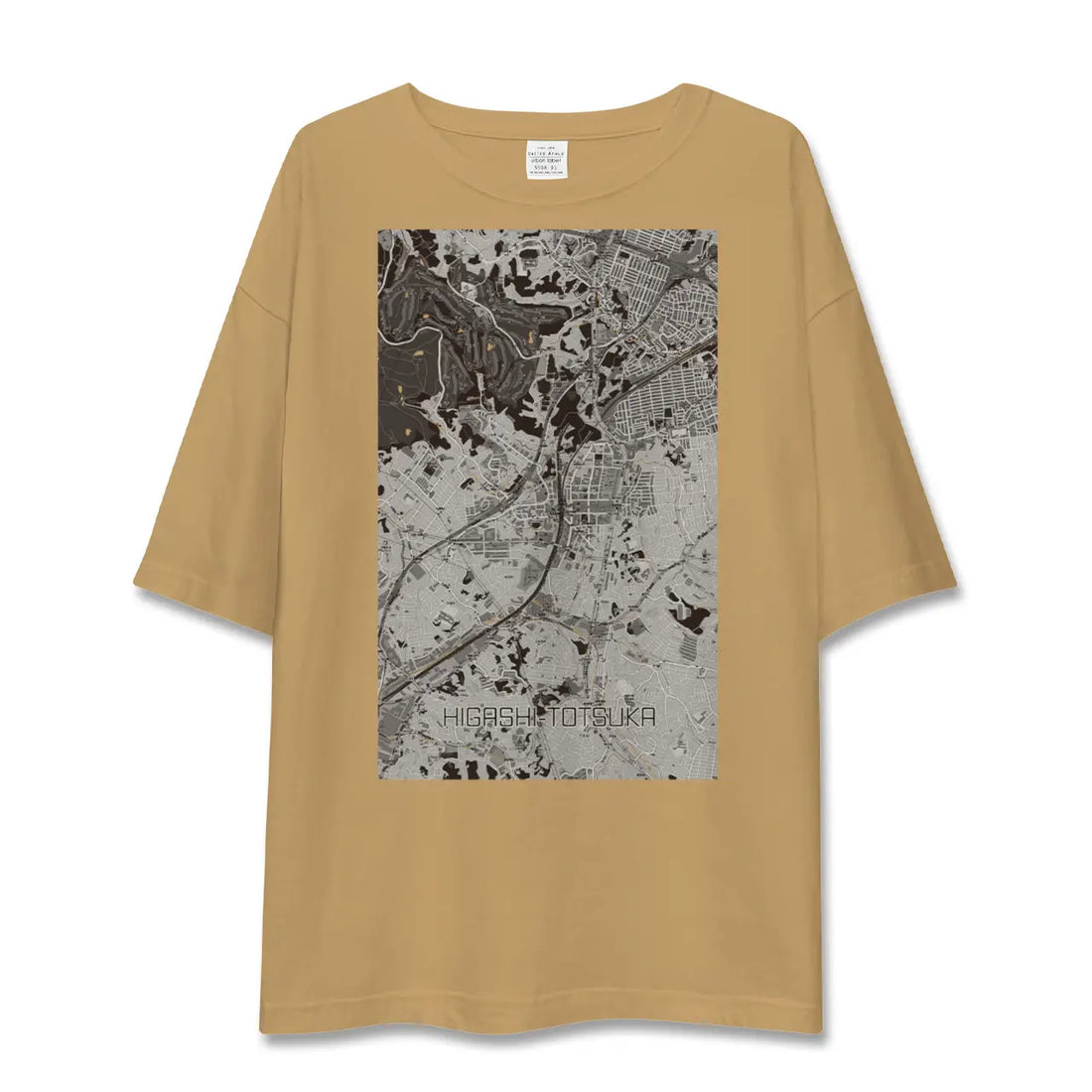 【東戸塚(神奈川県)】地図柄ビッグシルエットTシャツ