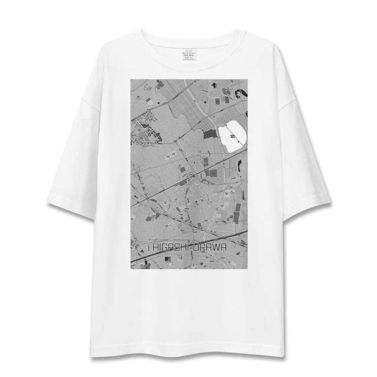 【東浦和（埼玉県）】地図柄ビッグシルエットTシャツ