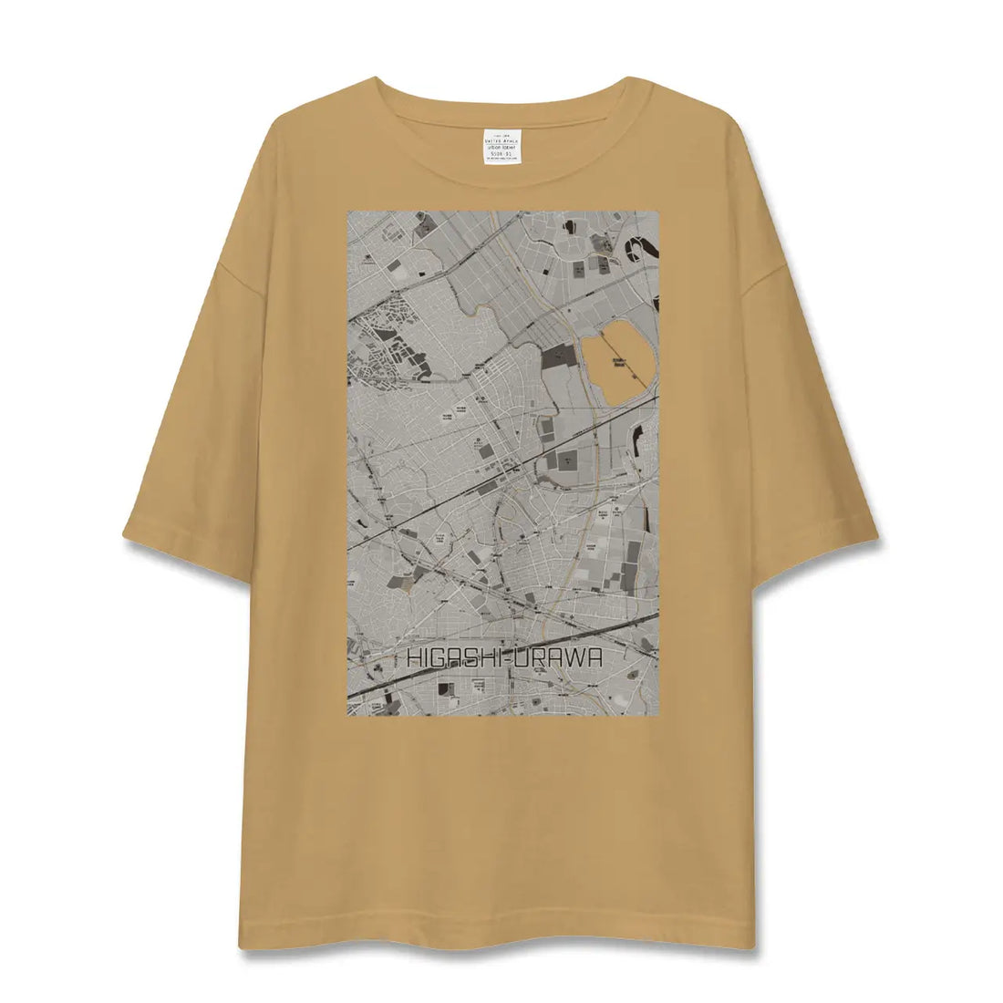【東浦和(埼玉県)】地図柄ビッグシルエットTシャツ