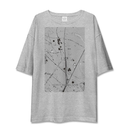 【東鷲宮（埼玉県）】地図柄ビッグシルエットTシャツ