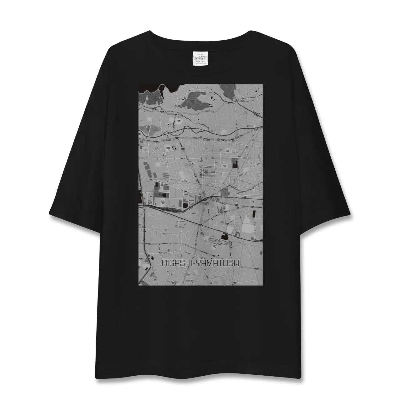 【東大和市（東京都）】地図柄ビッグシルエットTシャツ