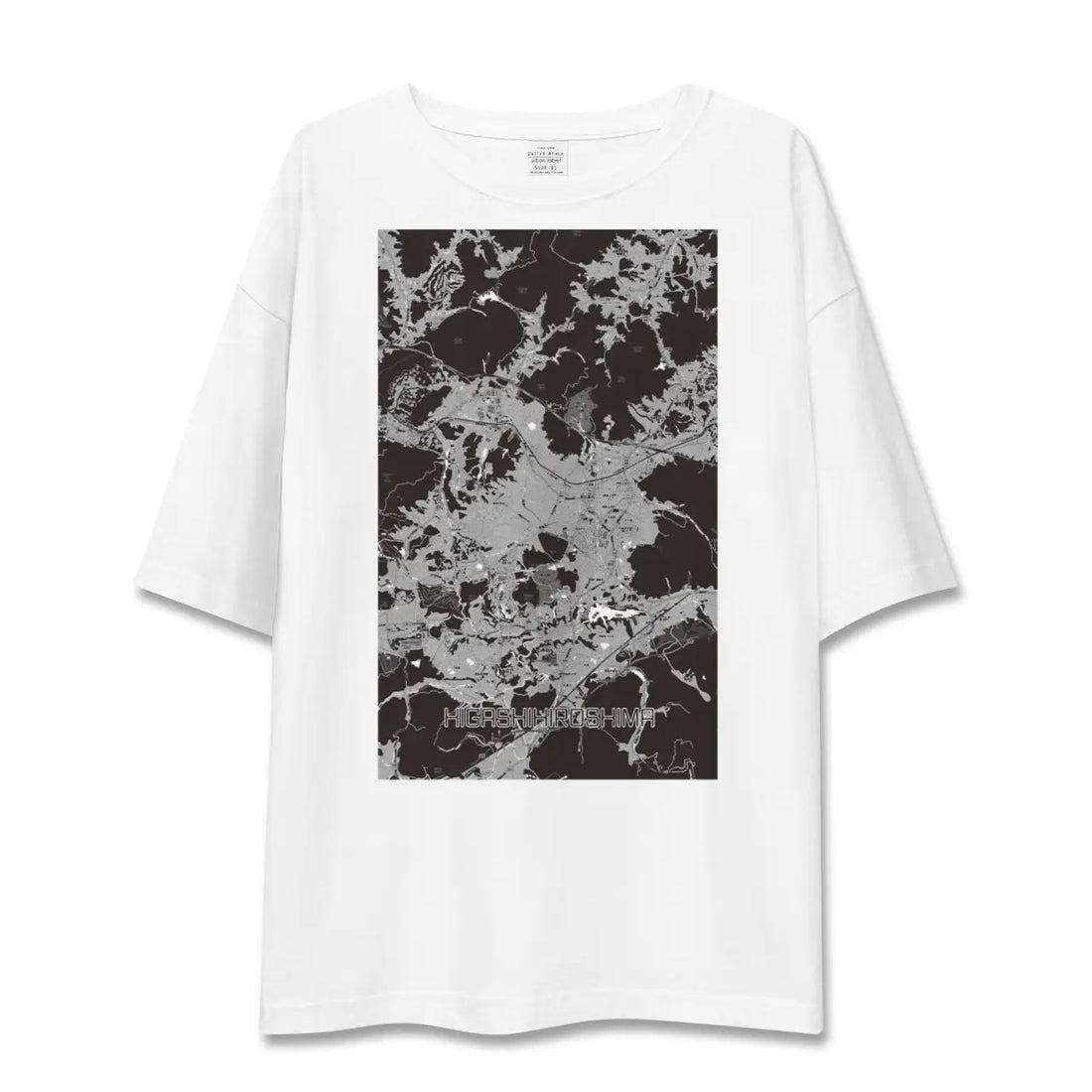 【東広島(広島県)】地図柄ビッグシルエットTシャツ