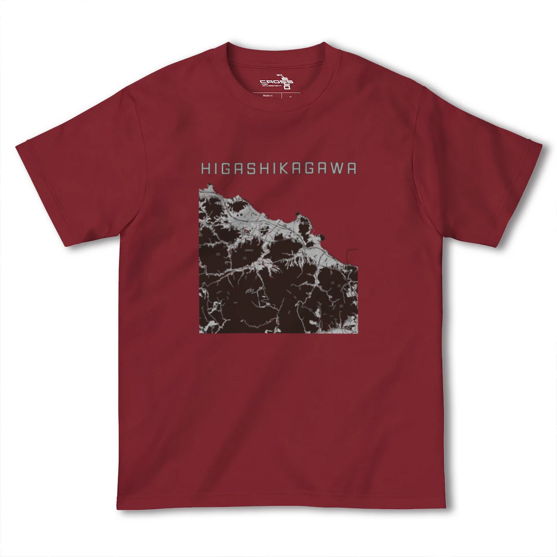 【東かがわ(香川県)】地図柄ヘビーウェイトTシャツ