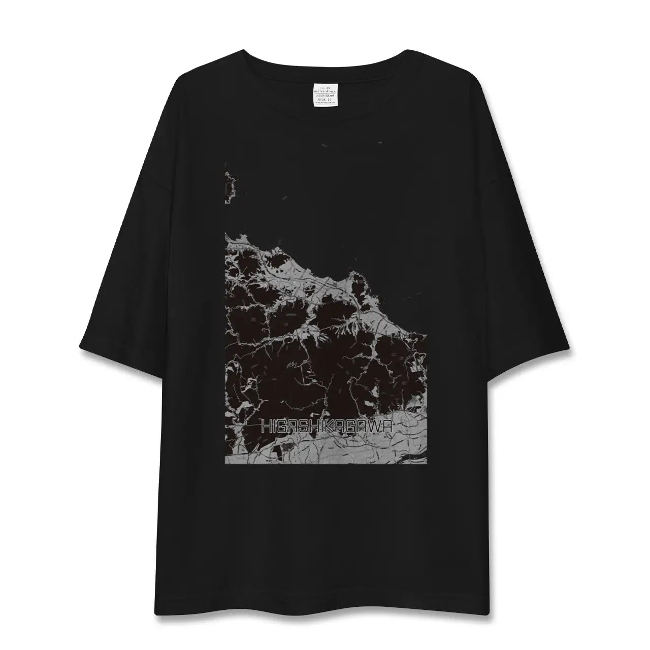 【東かがわ（香川県）】地図柄ビッグシルエットTシャツ