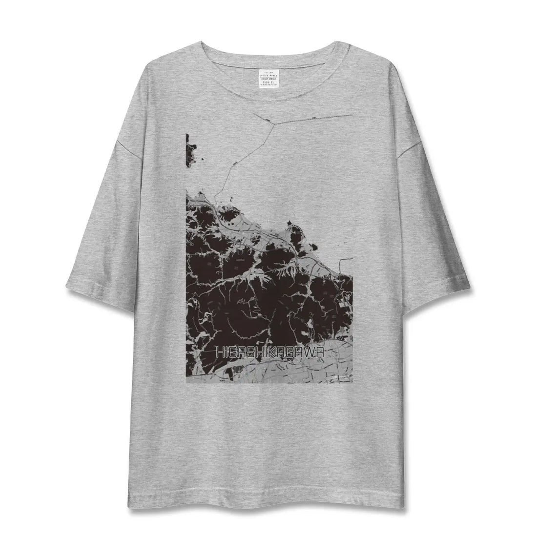 【東かがわ(香川県)】地図柄ビッグシルエットTシャツ