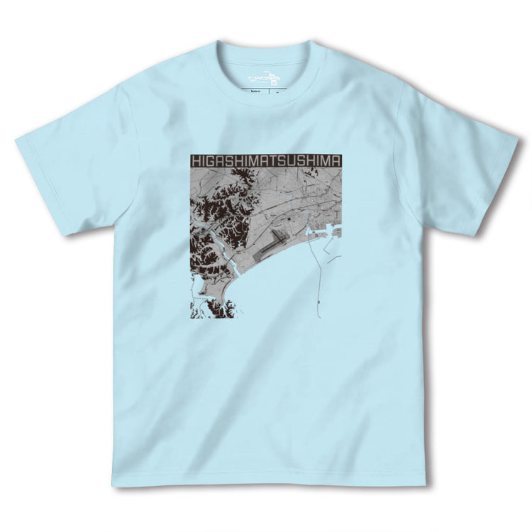 【東松島（宮城県）】地図柄ヘビーウェイトTシャツ