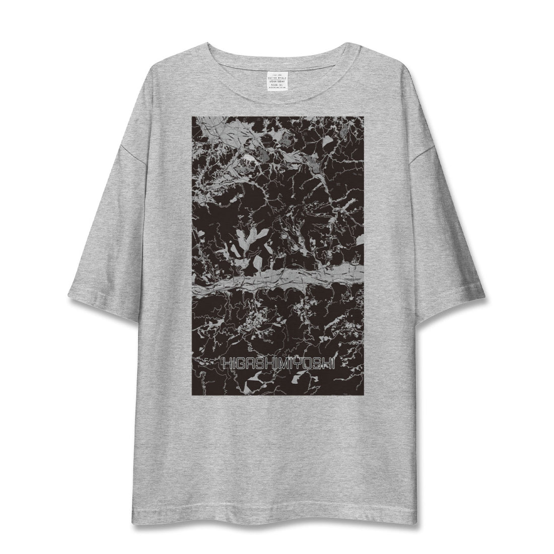 【東みよし（徳島県）】地図柄ビッグシルエットTシャツ