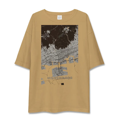 【東灘（兵庫県）】地図柄ビッグシルエットTシャツ