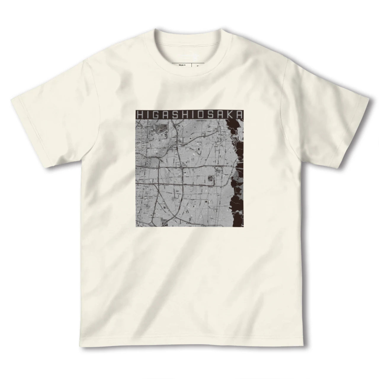【東大阪（大阪府）】地図柄ヘビーウェイトTシャツ