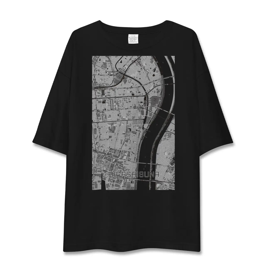 【東砂（東京都）】地図柄ビッグシルエットTシャツ