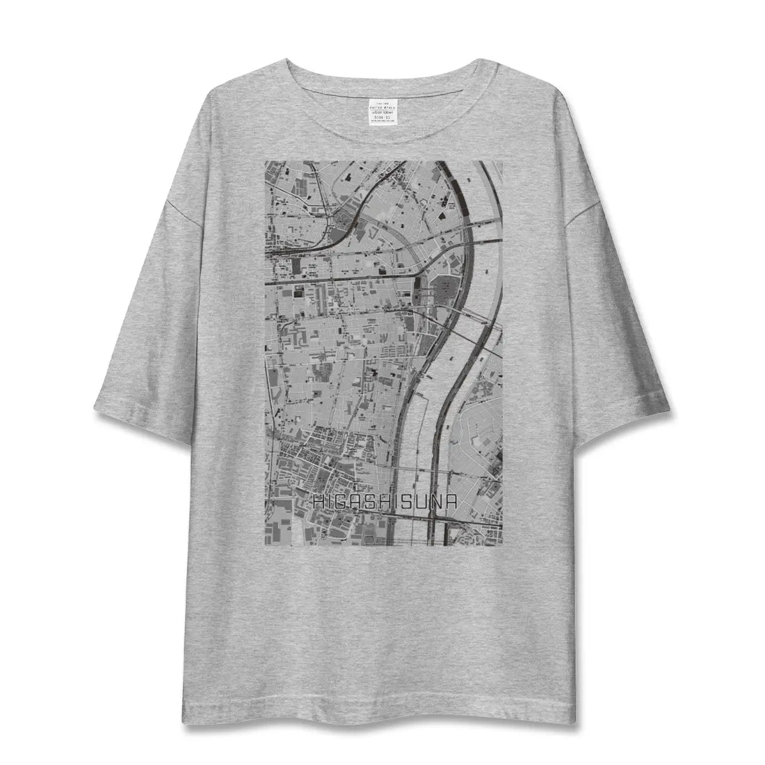 【東砂（東京都）】地図柄ビッグシルエットTシャツ