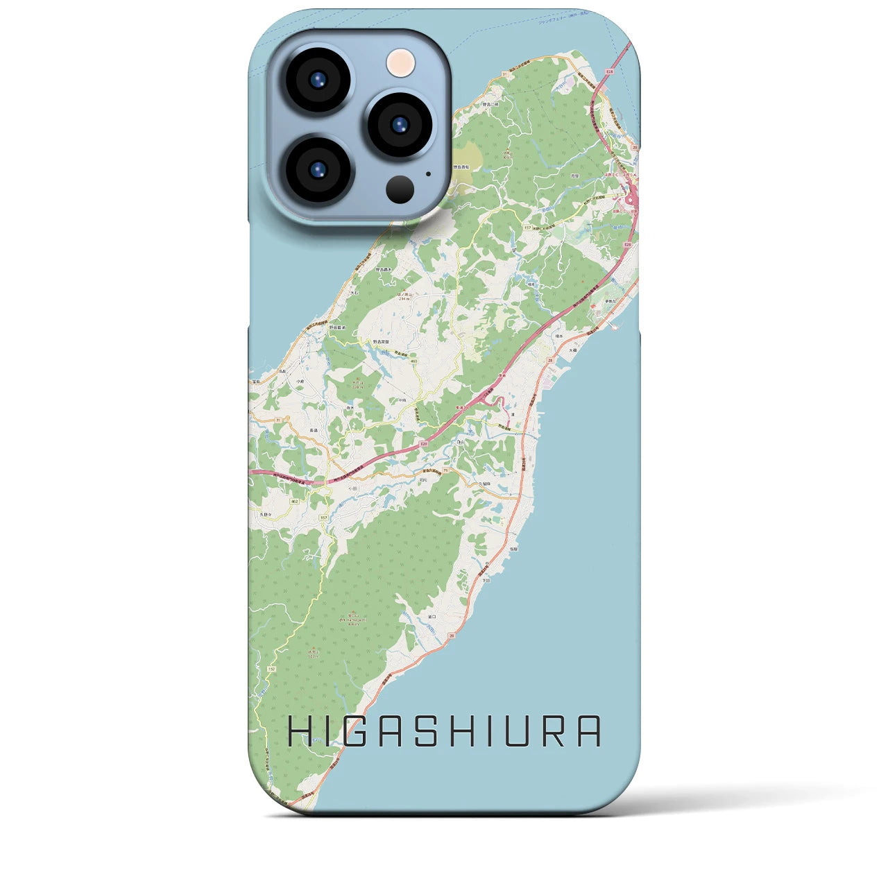【東浦（兵庫県）】地図柄iPhoneケース（バックカバータイプ・ナチュラル）iPhone 13 Pro Max 用