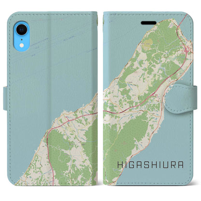 【東浦（兵庫県）】地図柄iPhoneケース（手帳タイプ）ナチュラル・iPhone XR 用