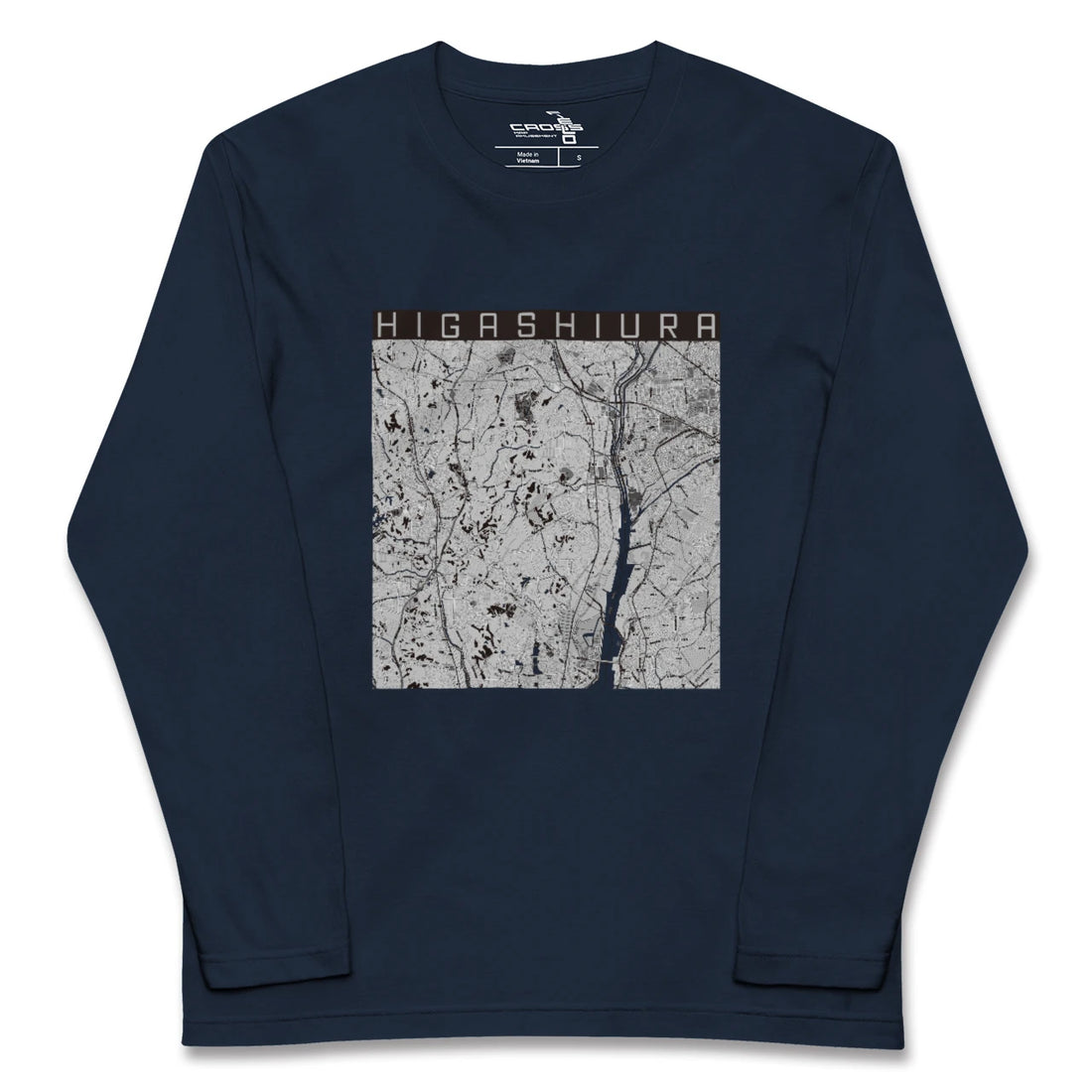 【東浦(愛知県)】地図柄ロングスリーブTシャツ