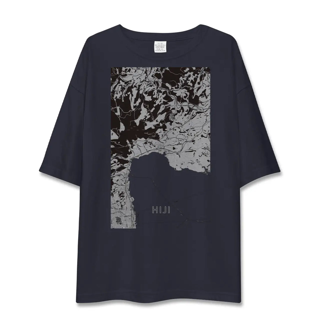 【日出（大分県）】地図柄ビッグシルエットTシャツ