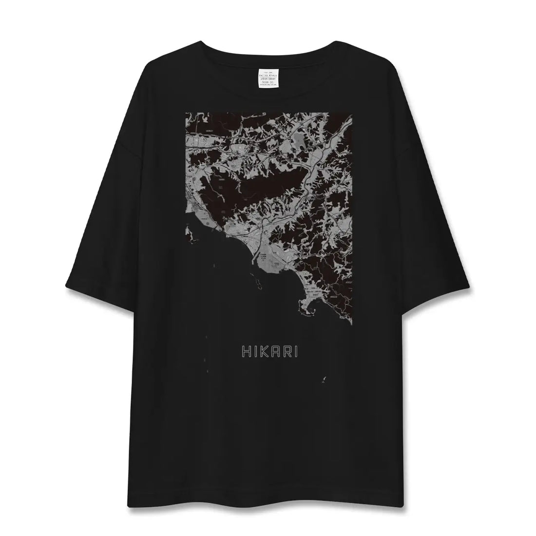 【光(山口県)】地図柄ビッグシルエットTシャツ