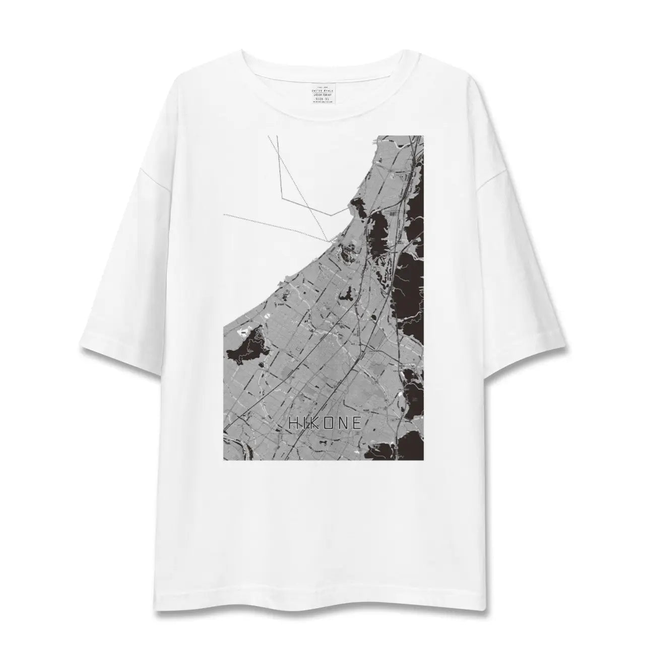 【彦根（滋賀県）】地図柄ビッグシルエットTシャツ