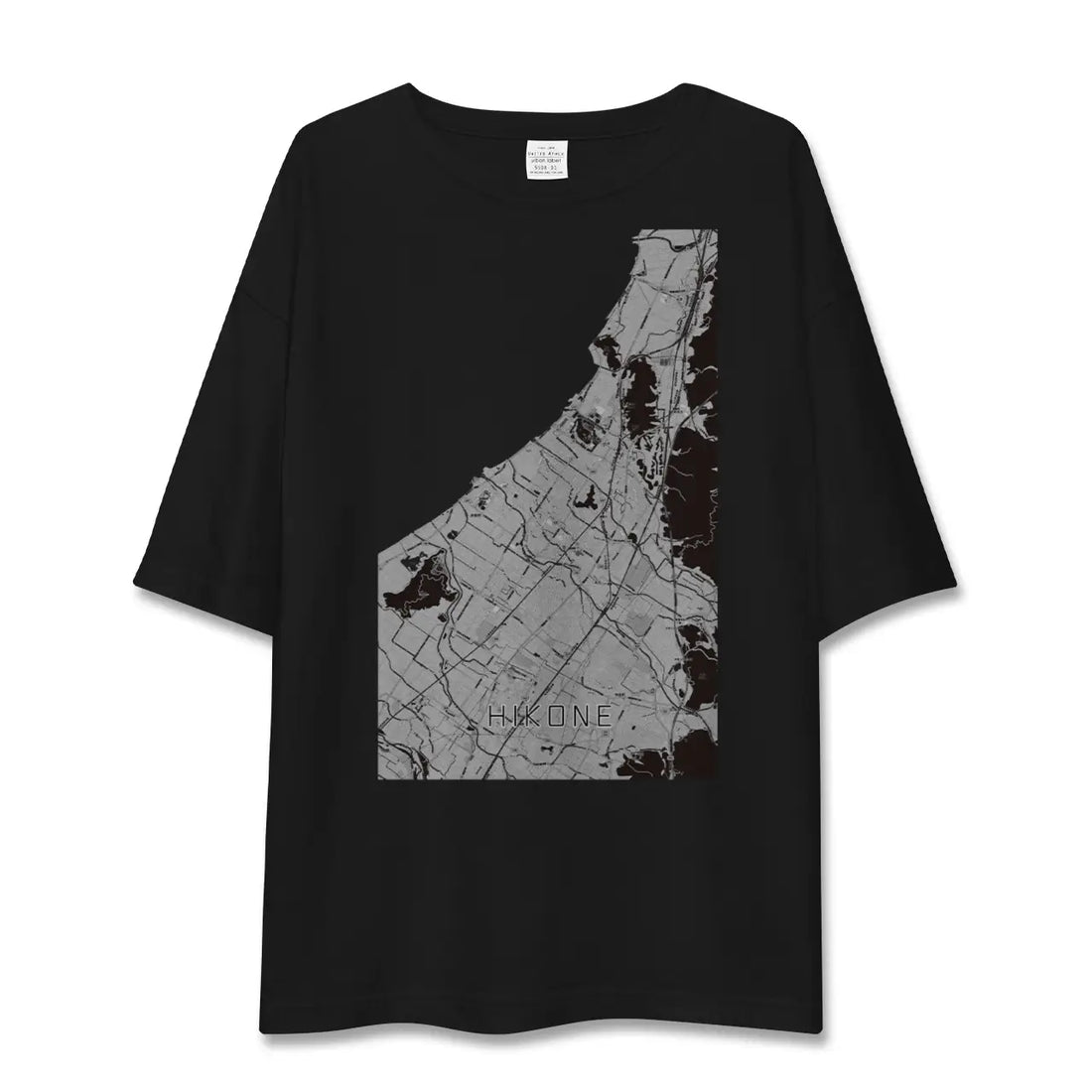 【彦根(滋賀県)】地図柄ビッグシルエットTシャツ