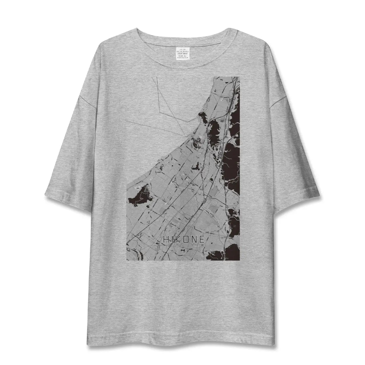 【彦根（滋賀県）】地図柄ビッグシルエットTシャツ