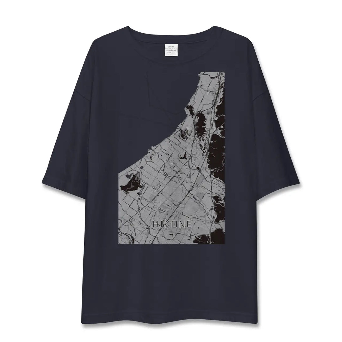 【彦根(滋賀県)】地図柄ビッグシルエットTシャツ
