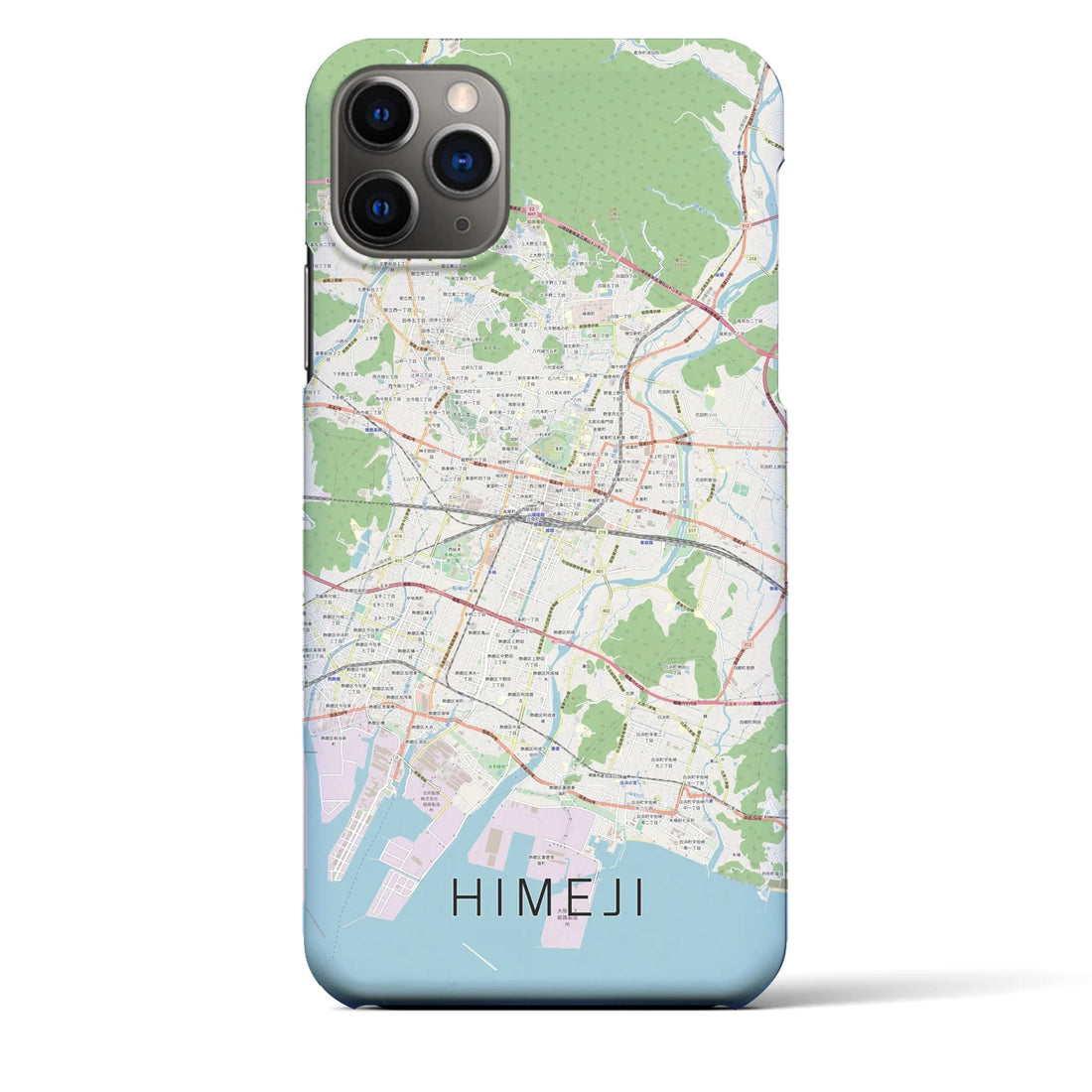 【姫路】地図柄iPhoneケース（バックカバータイプ・ナチュラル）iPhone 11 Pro Max 用