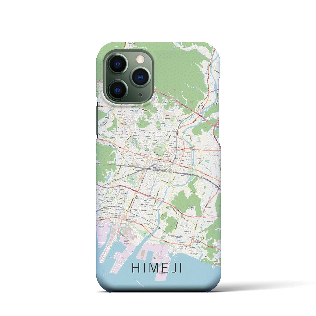 【姫路】地図柄iPhoneケース（バックカバータイプ・ナチュラル）iPhone 11 Pro 用