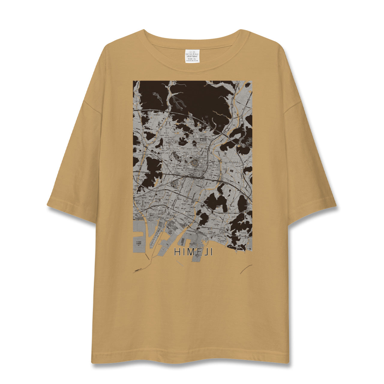 【姫路（兵庫県）】地図柄ビッグシルエットTシャツ