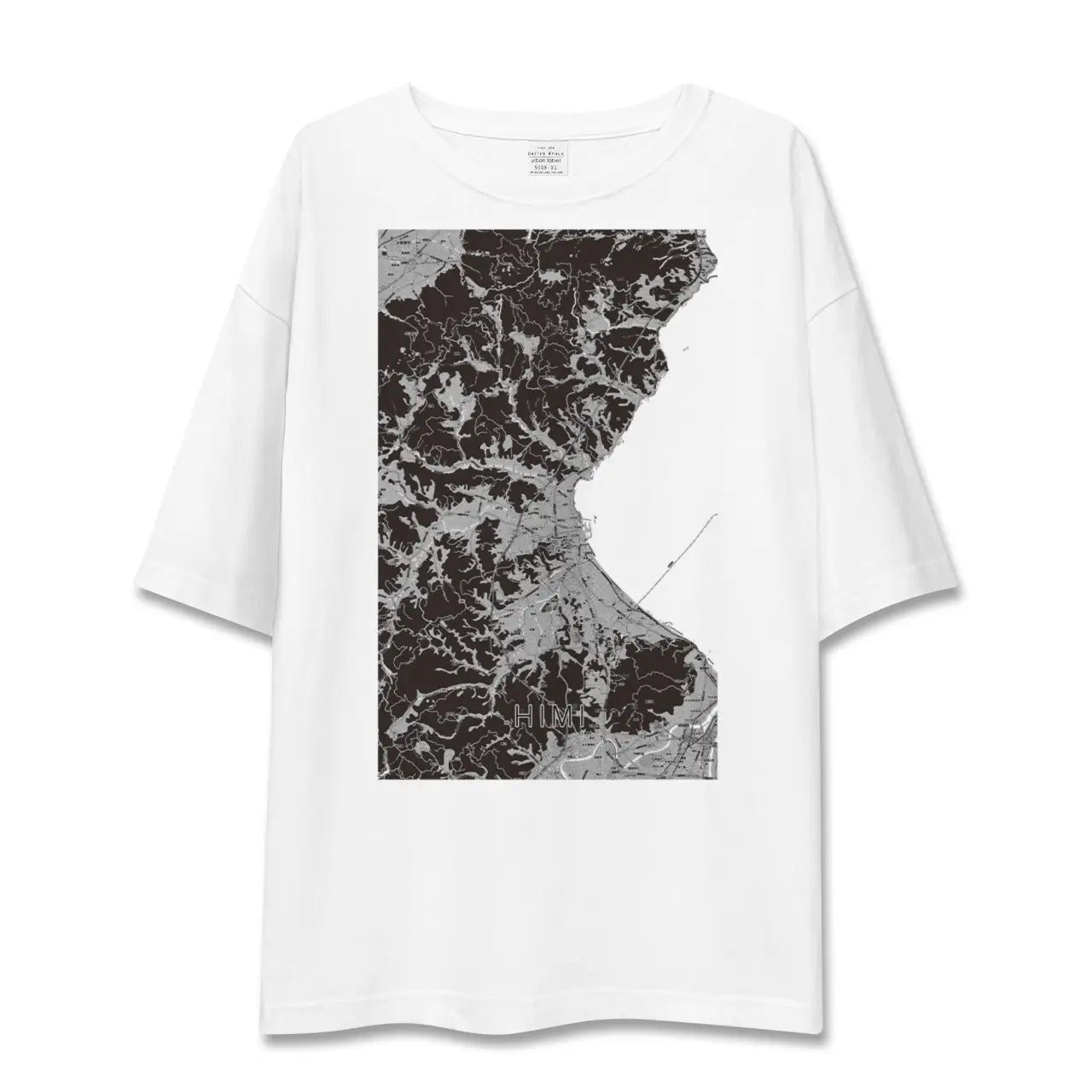 【氷見（富山県）】地図柄ビッグシルエットTシャツ