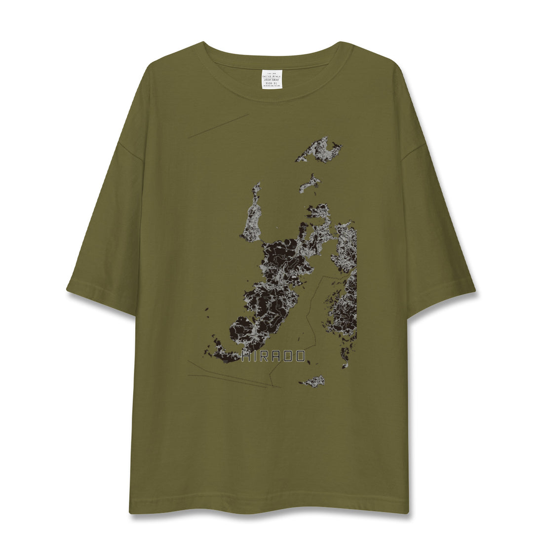 【平戸（長崎県）】地図柄ビッグシルエットTシャツ