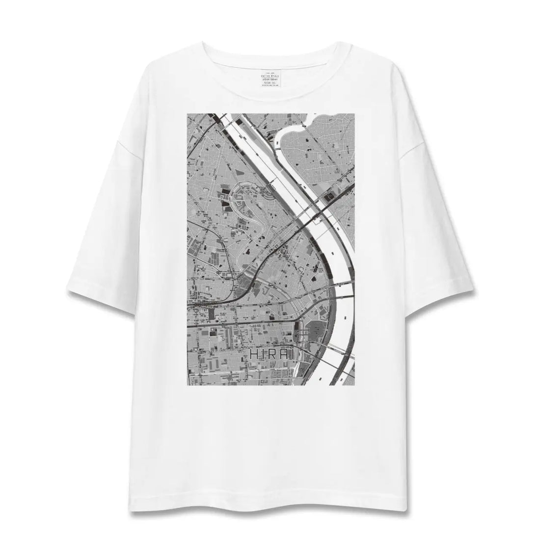 【平井（東京都）】地図柄ビッグシルエットTシャツ