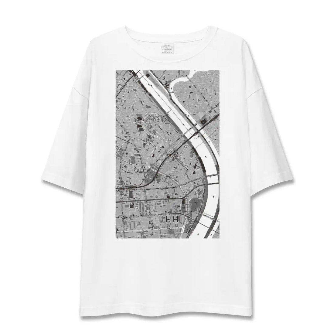 【平井(東京都)】地図柄ビッグシルエットTシャツ