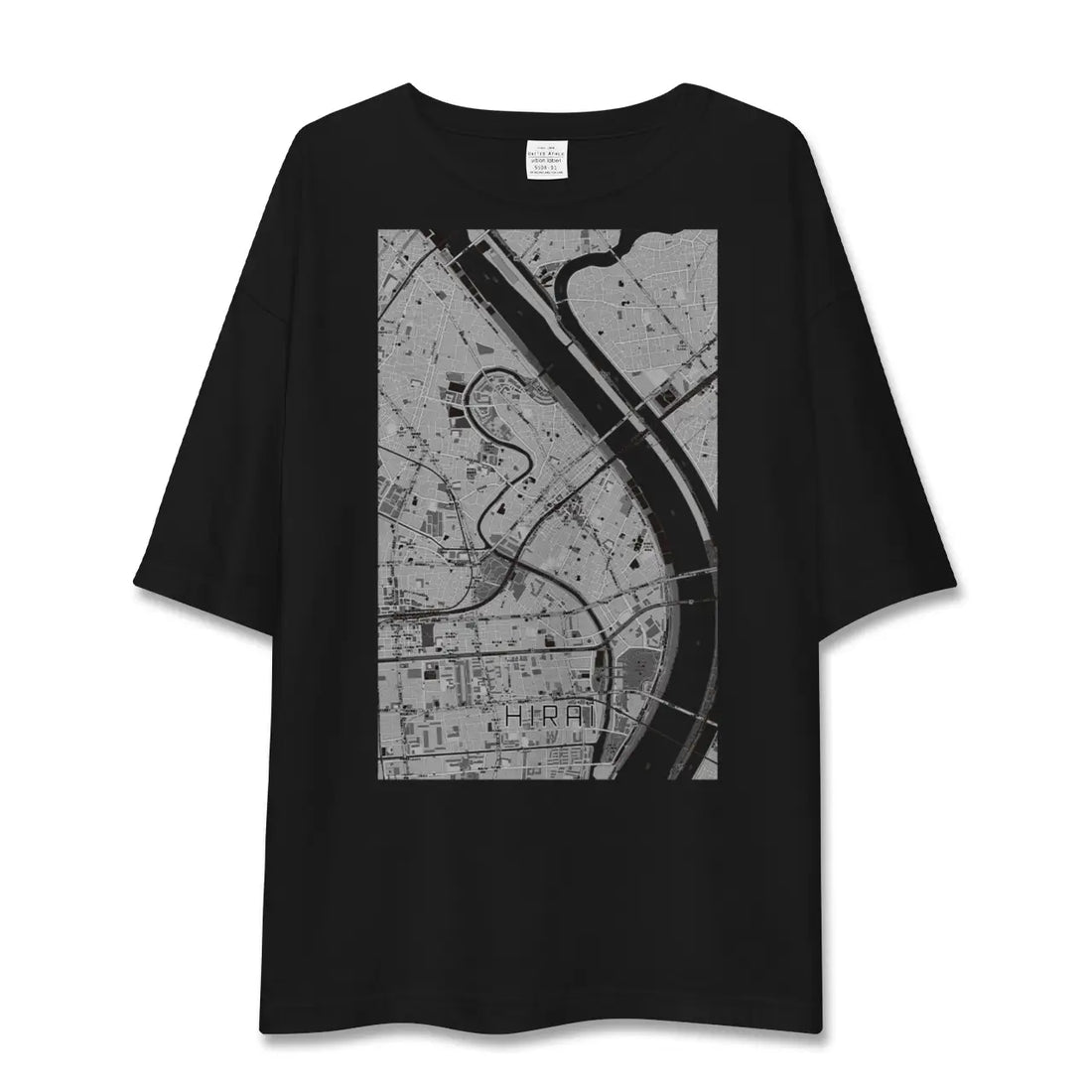【平井(東京都)】地図柄ビッグシルエットTシャツ