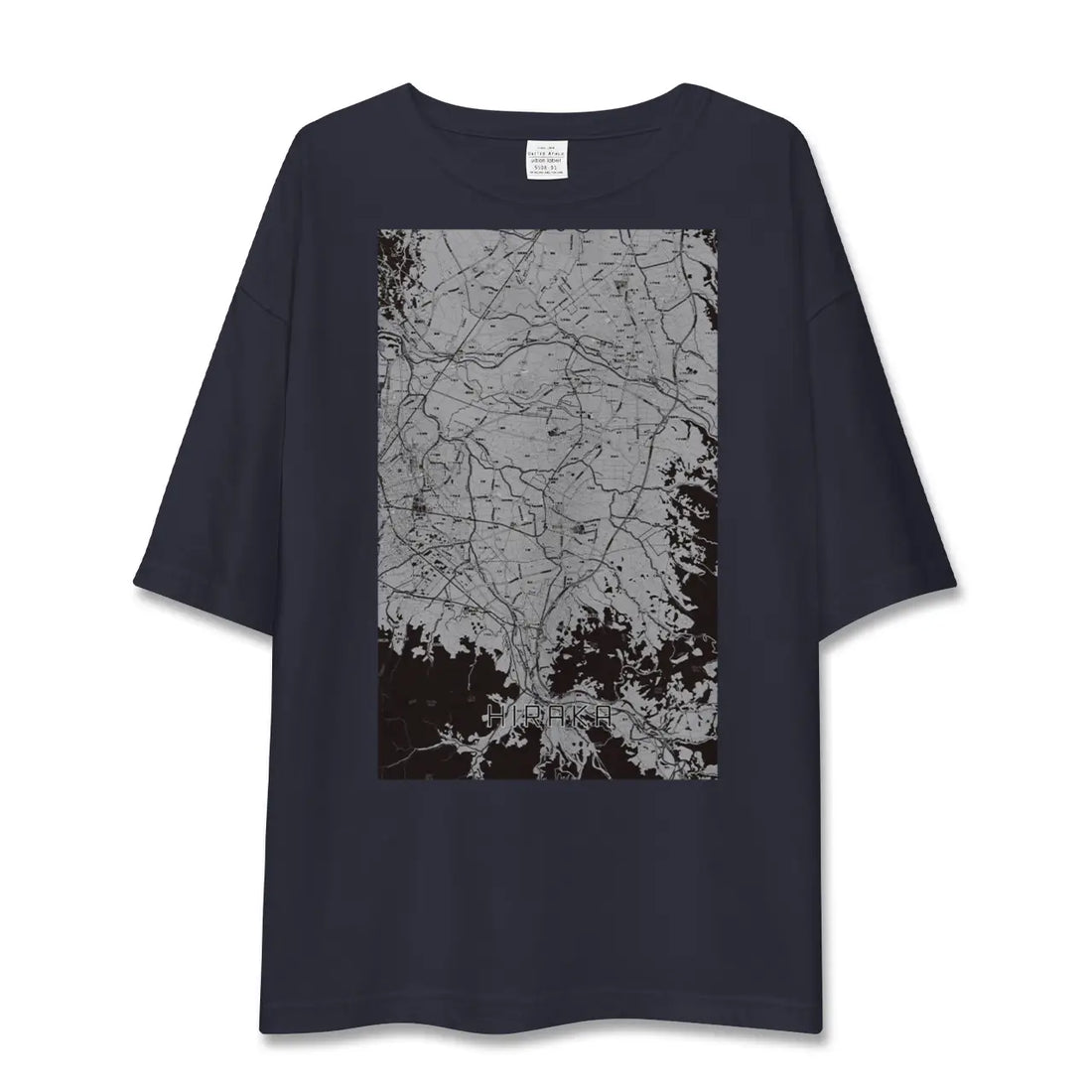 【平賀（青森県）】地図柄ビッグシルエットTシャツ