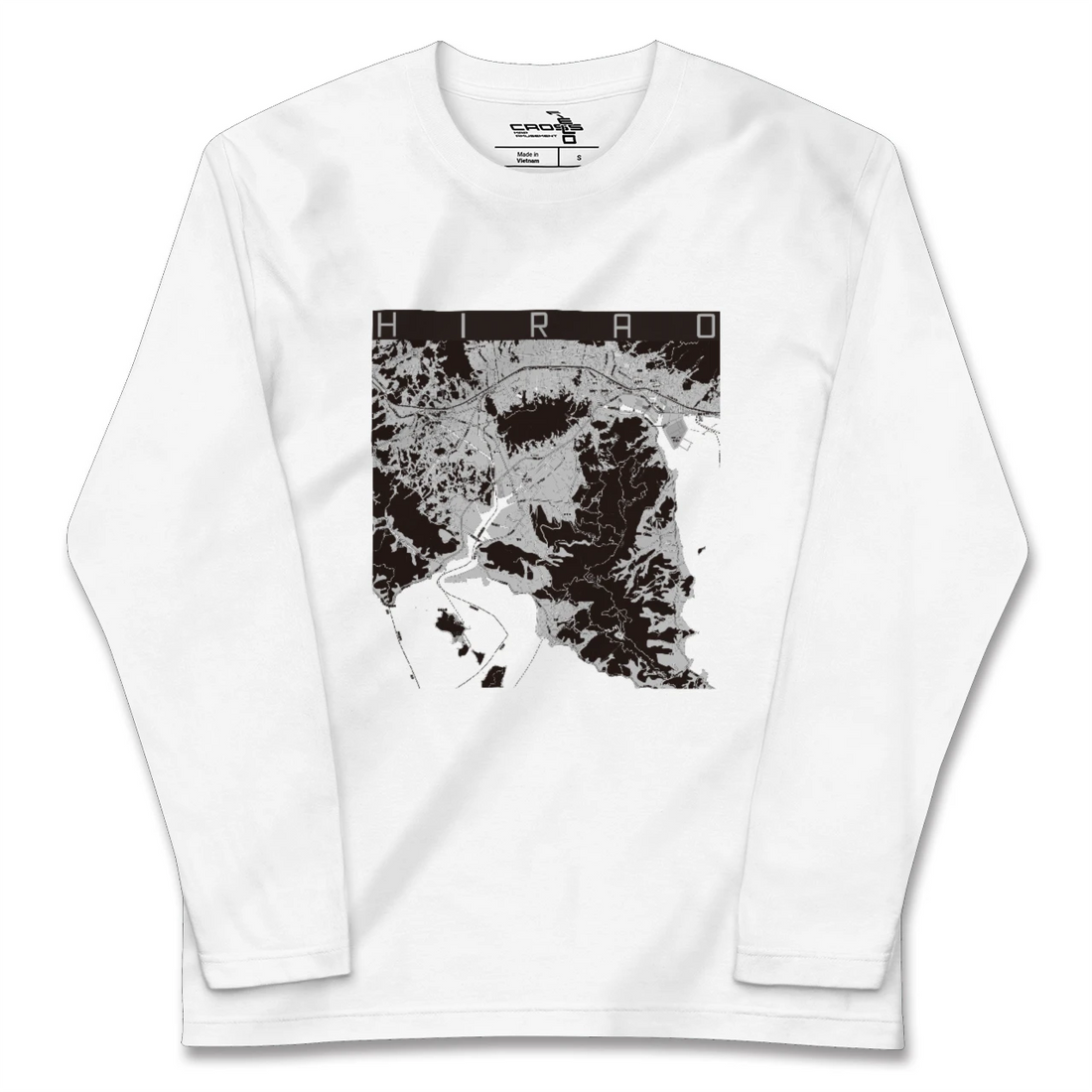 【平生(山口県)】地図柄ロングスリーブTシャツ