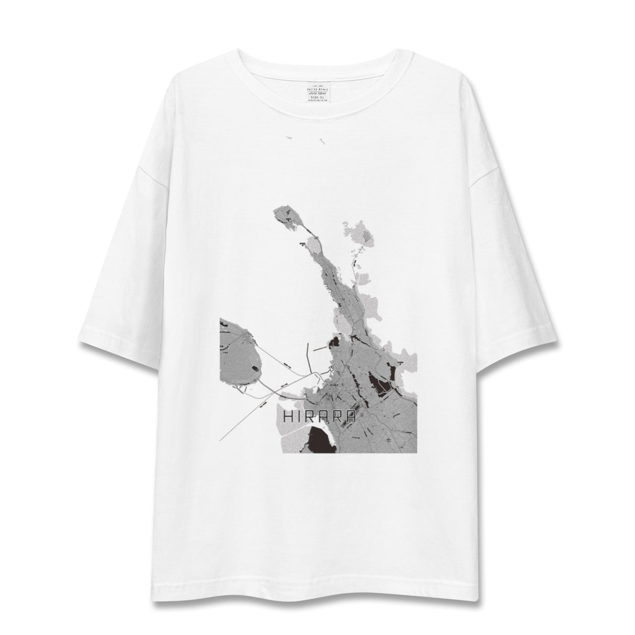 【平良（沖縄県）】地図柄ビッグシルエットTシャツ